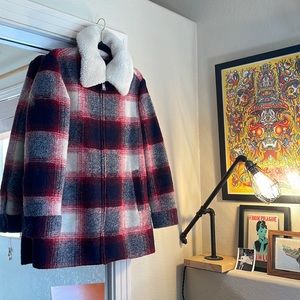 Gap plaid, pea coat
